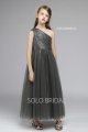 dark grey tulle sequin lining flower girl dress 5D7A6321